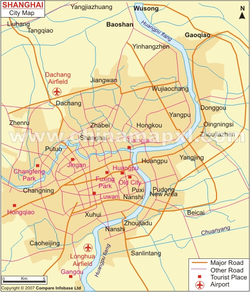shanghai city map